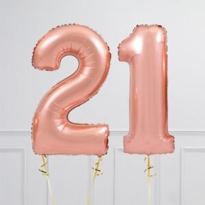 Rose Gold Foil Balloon Numbers
