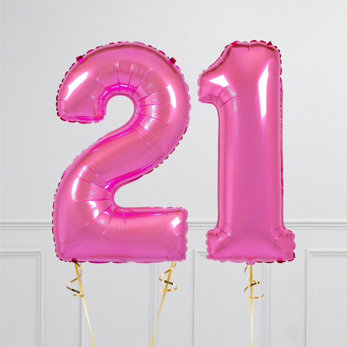 Hot Pink Foil Balloon Numbers
