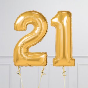 Gold Foil Balloon Numbers