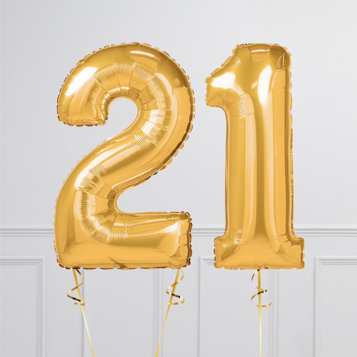 Gold Foil Balloon Numbers