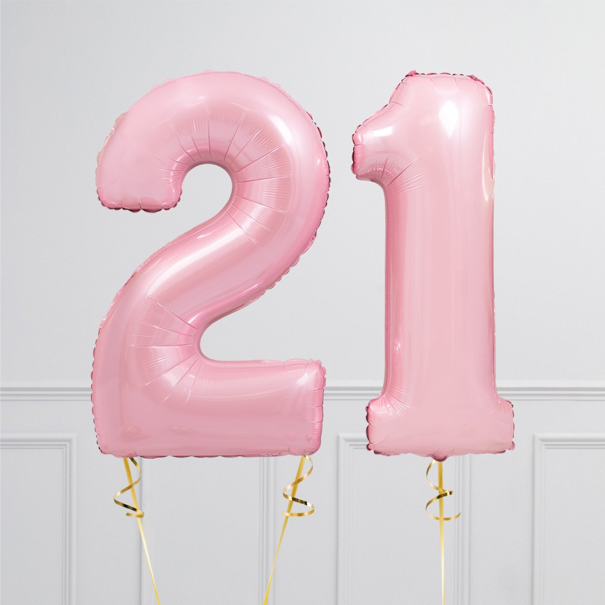 Baby Pink Foil Balloon Numbers