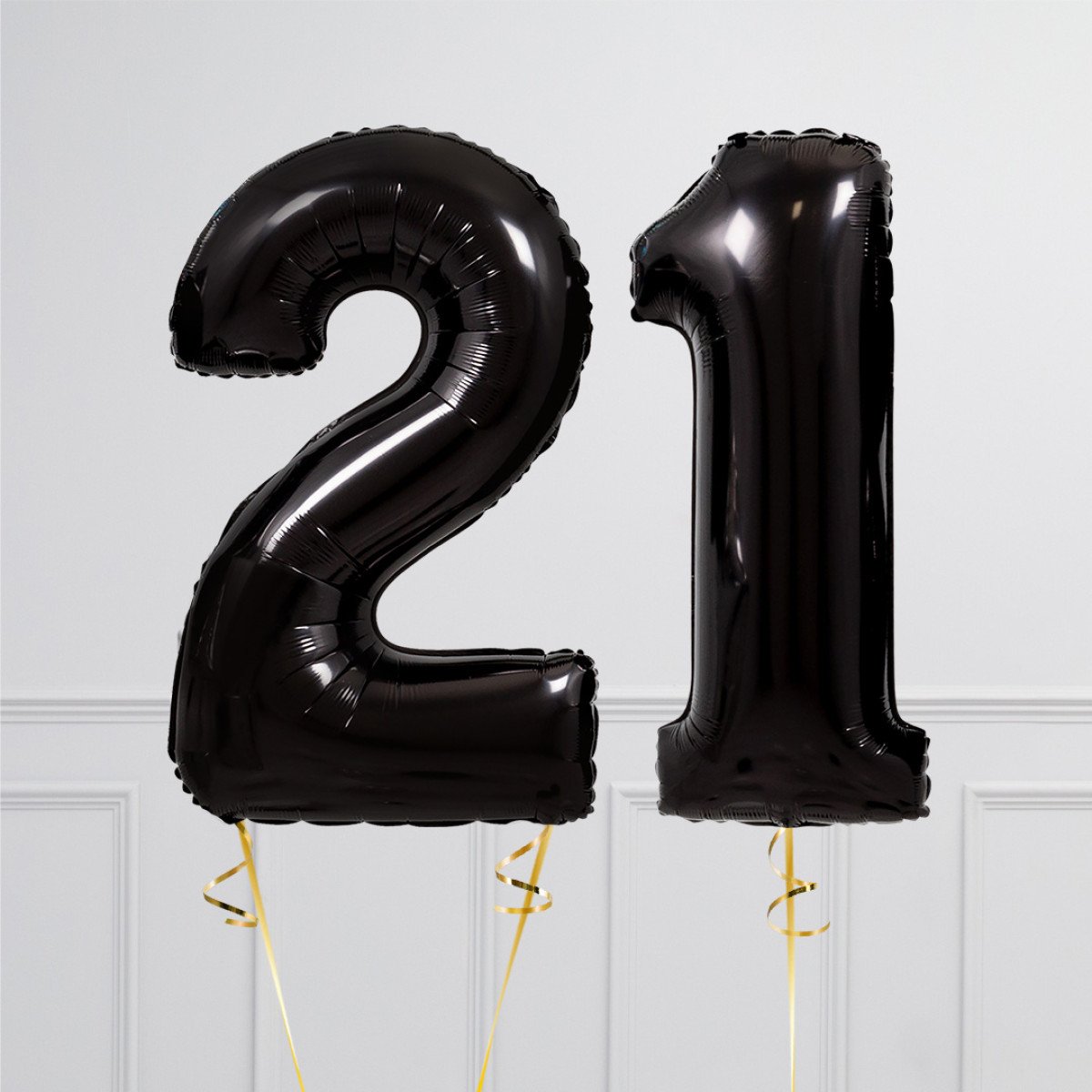 Black Foil Balloon Numbers